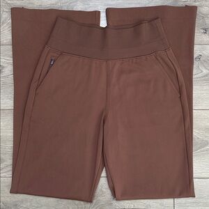 Athleta 30" Venice Flare High Rise Active Casual Travel Pants Brown‎ Size XS